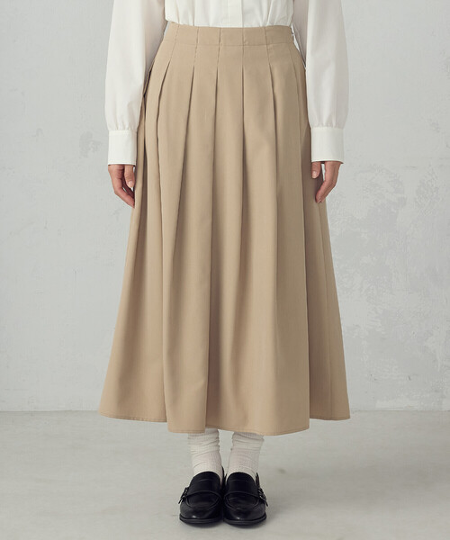 COMME CA ISM（コムサイズム） ロング スカート タックスカート