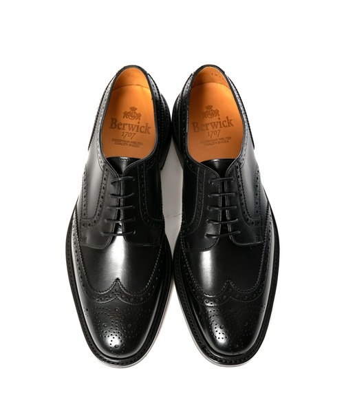 Berwick 1707（バーウィック） シューズ 6.5 ブラック メンズ