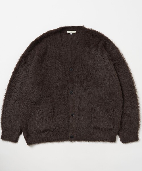 「FREAK'S STORE」 ニットカーディガン MEDIUM チャコールグレー メンズ_画像2