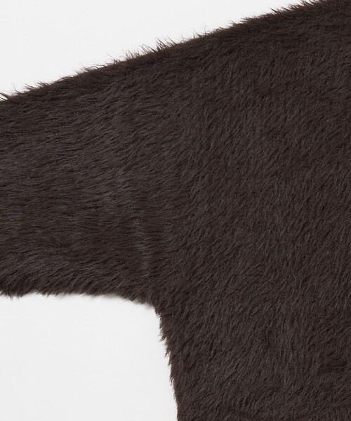 「FREAK'S STORE」 ニットカーディガン MEDIUM チャコールグレー メンズ_画像4