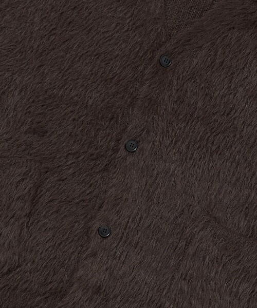 「FREAK'S STORE」 ニットカーディガン MEDIUM チャコールグレー メンズ_画像6