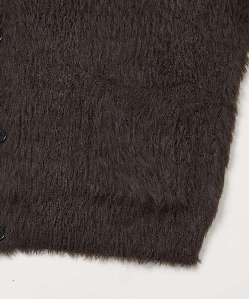 「FREAK'S STORE」 ニットカーディガン MEDIUM チャコールグレー メンズ_画像8