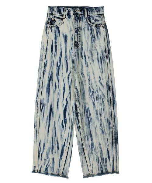 AMERI HAND BLEACH LOOSE DENIM 美品 Ameri（アメリ） ワイドパンツ ジーンズ デニム デニムパンツ HAND