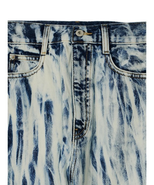 AMERI HAND BLEACH LOOSE DENIM 美品 Ameri（アメリ） ワイドパンツ ジーンズ デニム デニムパンツ HAND