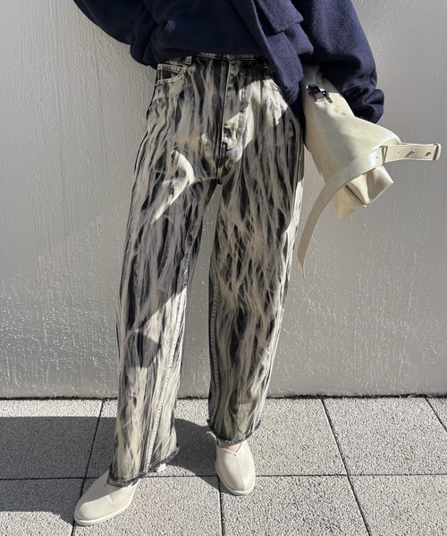 Ameri（アメリ） ワイドパンツ ジーンズ デニム デニムパンツ HAND