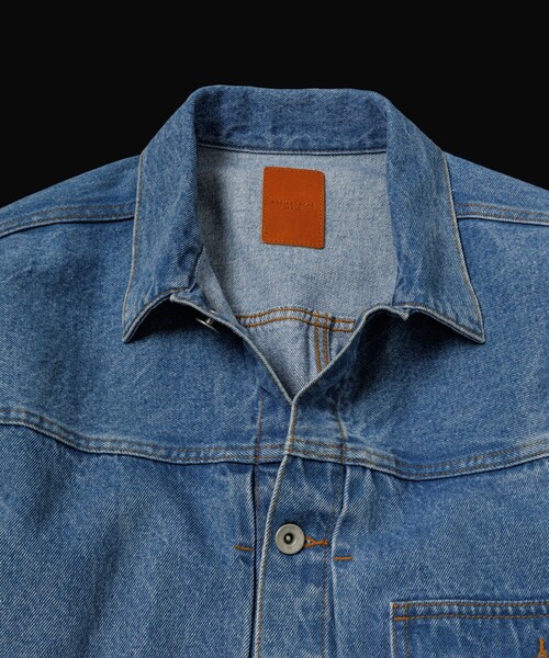 ADAM ET ROPE'（アダムエロペ） デニムジャケット gジャン ブリーチ