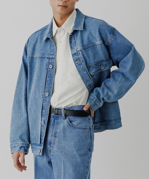 ADAM ET ROPE'（アダムエロペ） デニムジャケット gジャン ブリーチ