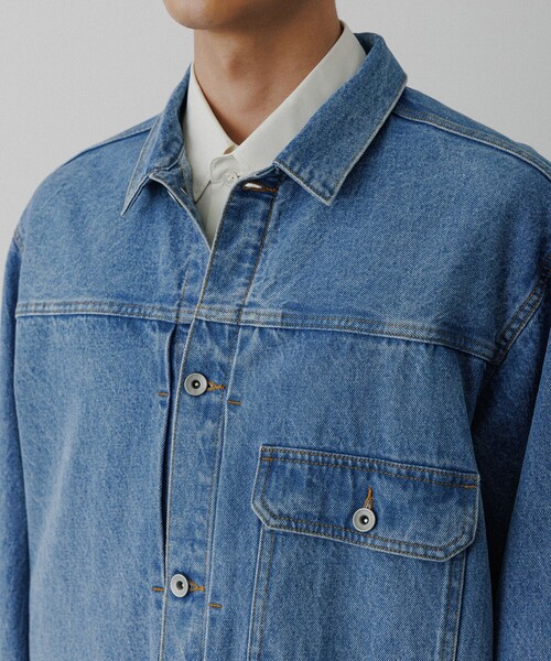 ADAM ET ROPE'（アダムエロペ） デニムジャケット gジャン ブリーチ