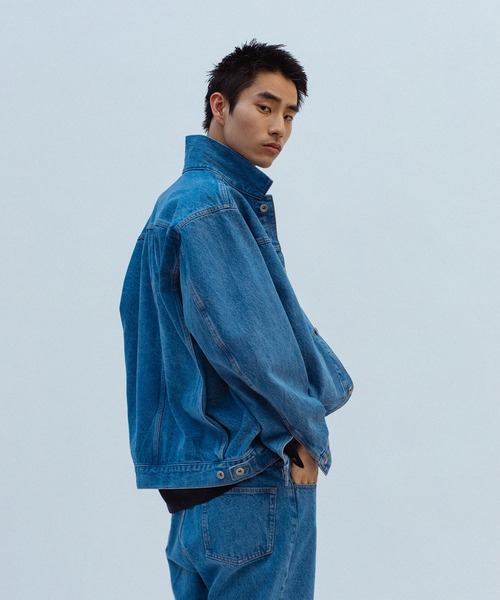 ADAM ET ROPE'（アダムエロペ） デニムジャケット gジャン ブリーチ