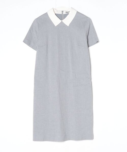 美品 セオリーリュクス　半袖ワンピース サイズ40 theory luxe（セオリーリュクス） 半袖ワンピース - グレー レディース