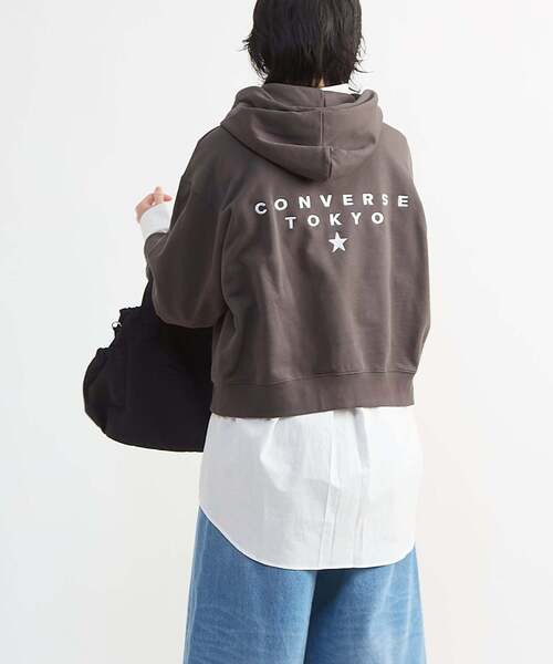 パーカー EMBROIDERED LOGO HOODIE レディース_7