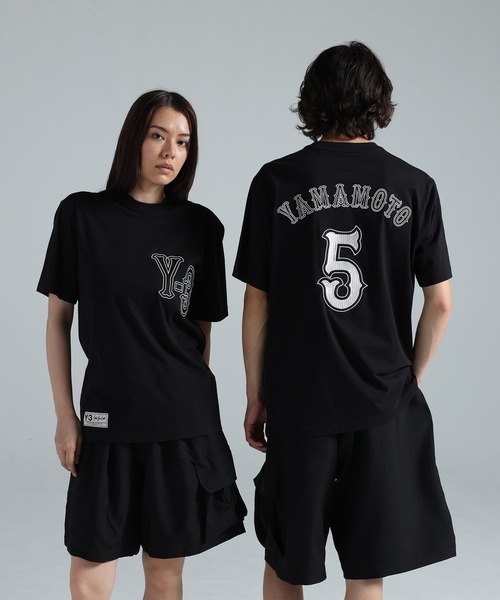 Y-3 ブラック Tシャツ ロゴプリント　 値下げ受け付けます Y-3 tシャツ ELITE 5 GFX SHORT SLEEVE TEE メンズ レディース