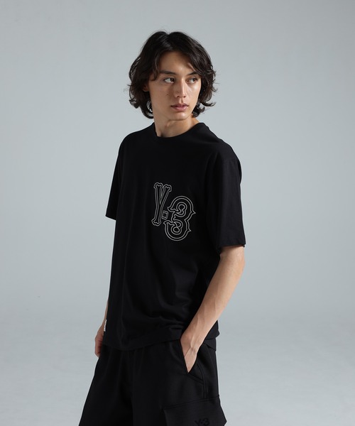 Y-3 ブラック Tシャツ ロゴプリント　 値下げ受け付けます Y-3 tシャツ ELITE 5 GFX SHORT SLEEVE TEE メンズ レディース