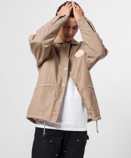 HUF（ハフ） コーチジャケット X-LARGE カーキ メンズ : ZOZOTOWN