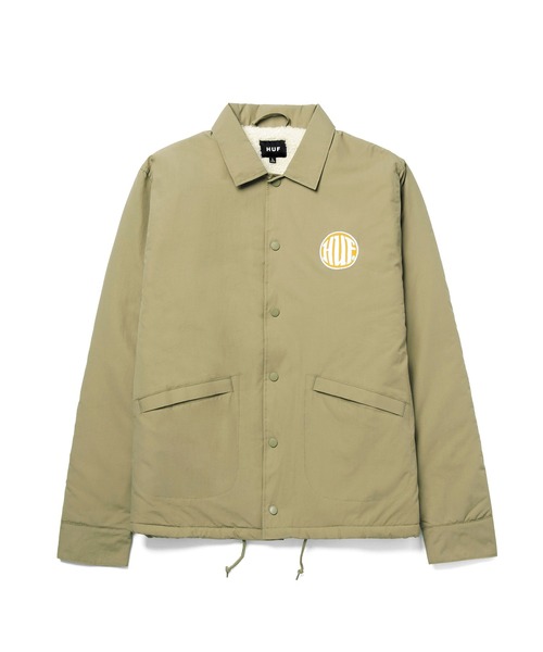 HUF（ハフ） コーチジャケット X-LARGE カーキ メンズ : ZOZOTOWN