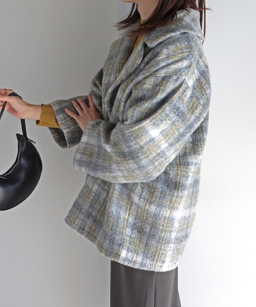 「COURO」 ピーコート M ブラウン レディース_画像6