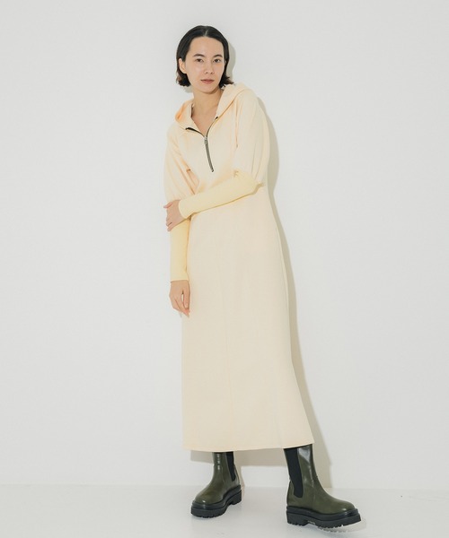 「CITY TOKYO」 長袖ワンピース 1 アイボリー レディース_画像3