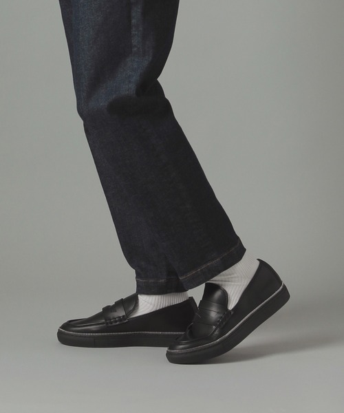 「ZUCCa」 ローファー M size グレー メンズ_画像3