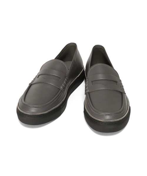 「ZUCCa」 ローファー M size グレー メンズ_画像9