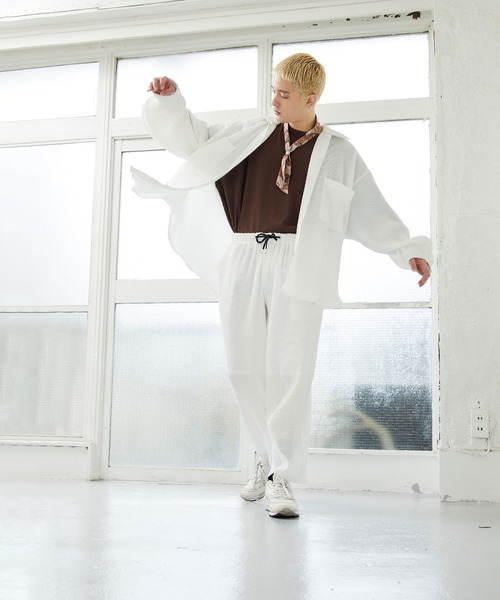 「Nilway」 長袖シャツ MEDIUM グリーン メンズ_画像4