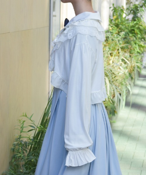 axes femme（アクシーズ ファム） カーディガン フリルカットソー