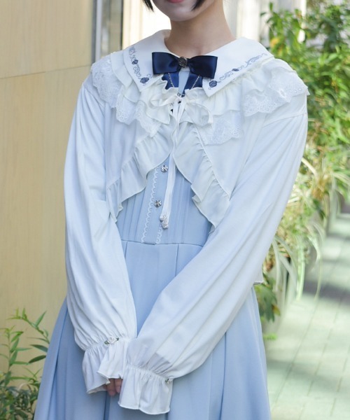 axes femme（アクシーズ ファム） カーディガン フリルカットソー