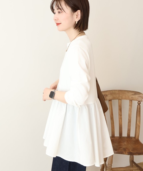 tシャツ 布帛切替ペプラムプルオーバー レディース | AMERICAN HOLIC | 11