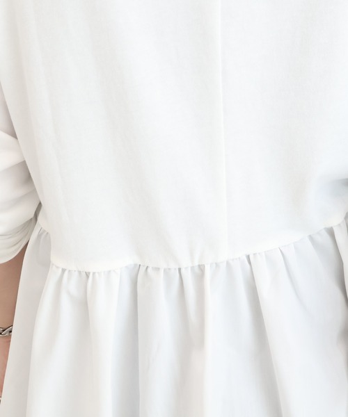 tシャツ 布帛切替ペプラムプルオーバー レディース | AMERICAN HOLIC | 15