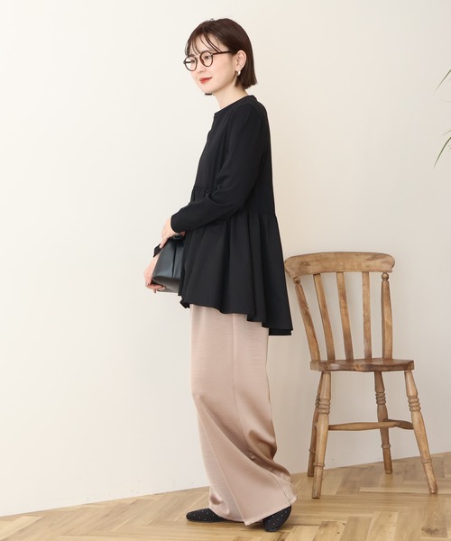 tシャツ 布帛切替ペプラムプルオーバー レディース | AMERICAN HOLIC | 22