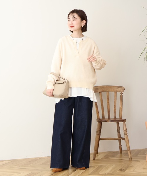 tシャツ 布帛切替ペプラムプルオーバー レディース | AMERICAN HOLIC | 20