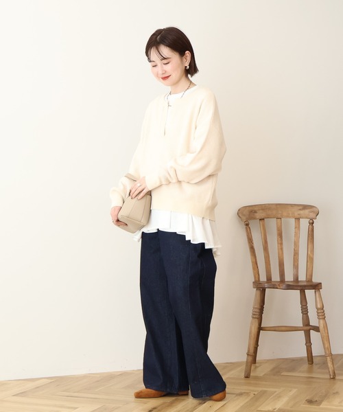 tシャツ 布帛切替ペプラムプルオーバー レディース | AMERICAN HOLIC | 21