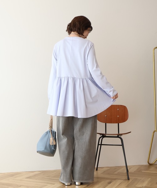 tシャツ 布帛切替ペプラムプルオーバー レディース | AMERICAN HOLIC | 05