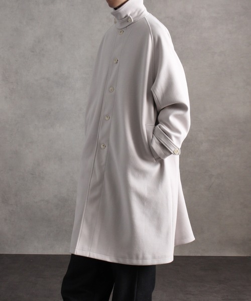 「welise」 ステンカラーコート L ブラック メンズ_画像4