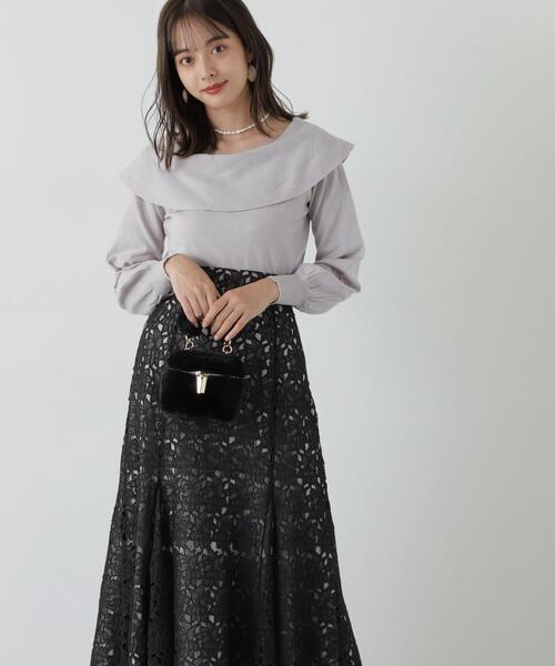 「PROPORTION BODY DRESSING」 長袖ニット FREE グレー レディース_画像4