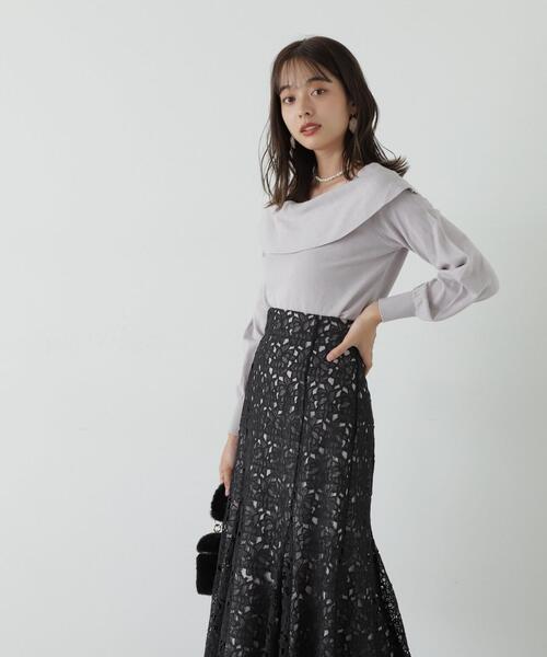 「PROPORTION BODY DRESSING」 長袖ニット FREE グレー レディース_画像8