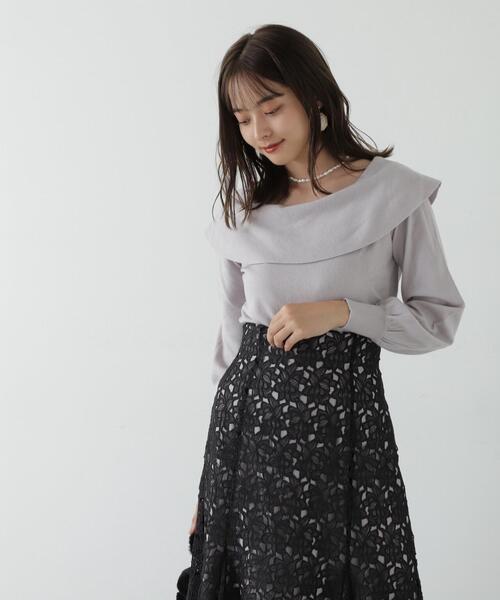 「PROPORTION BODY DRESSING」 長袖ニット FREE グレー レディース_画像9