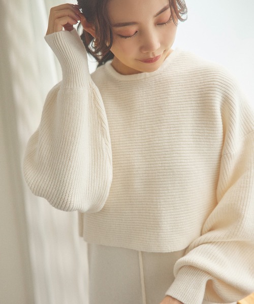 「KOBE LETTUCE」 ニットワンピース M グレイッシュベージュ レディース_画像5