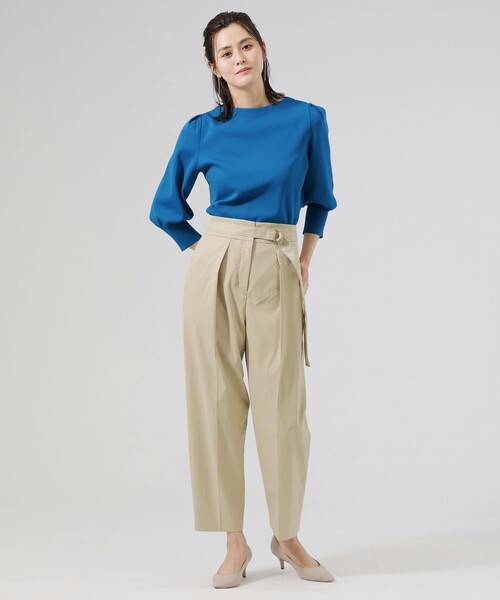 「CAST:」 7分袖ニット M ネイビー レディース_画像7