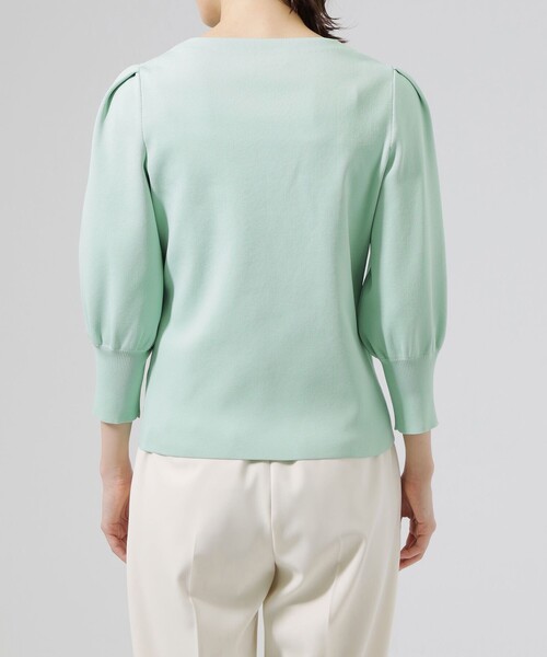 「CAST:」 7分袖ニット M ネイビー レディース_画像8