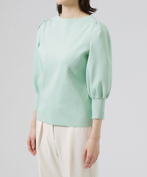 「CAST:」 7分袖ニット M ネイビー レディース_画像9