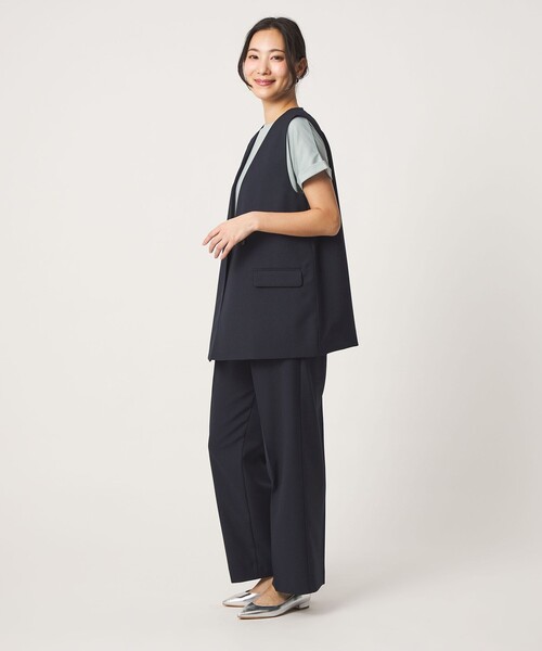 A DAY IN THE LIFE ベスト ジレ メッシュ 2ボタン ジレ ‐セットアップ