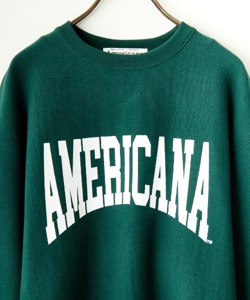 「AMERICANA」 スウェットカットソー M ダークグレー レディース_画像4