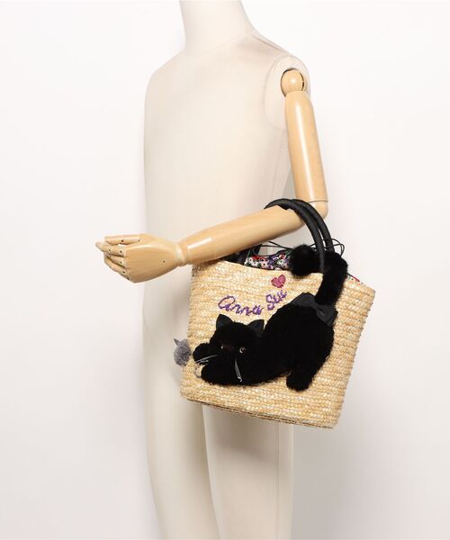 ラスト1点★新品【アナスイ】かごバッグ ￥25,300 anna sui トート ANNA SUI（アナスイ） かごバッグ カゴバッグ TITIプランク かごバッグ