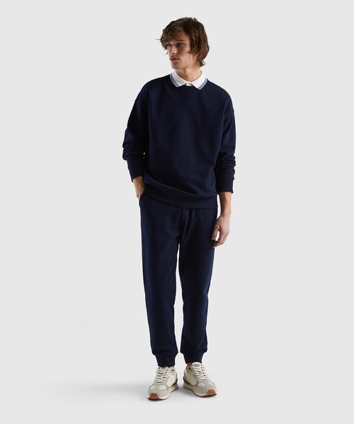 「BENETTON (UNITED COLORS OF BENETTON)」 スウェットパンツ X-SMALL ネイビー メンズ_画像6
