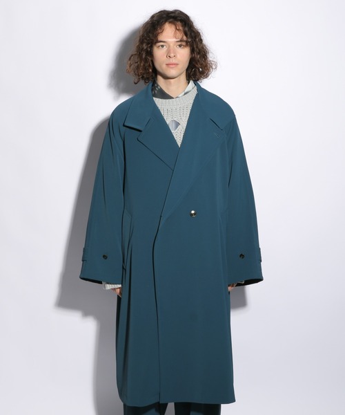 「HARE」 トレンチコート SMALL ブラック メンズ_画像5