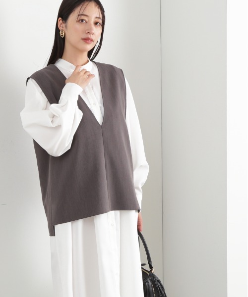 「N.（N. Natural Beauty Basic）」 コンビワンピース MEDIUM ブルー レディースの画像