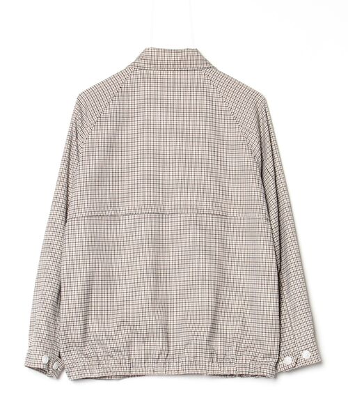 EMMA CLOTHES（エマクローズ） チェック柄ブルゾン M ベージュ メンズ 