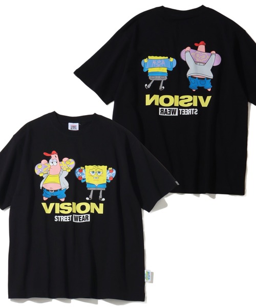 CVTVLIST 名作　スポンジボブT サイズ1 VISION STREET WEAR（ヴィジョンストリートウェア） tシャツ 「VISION