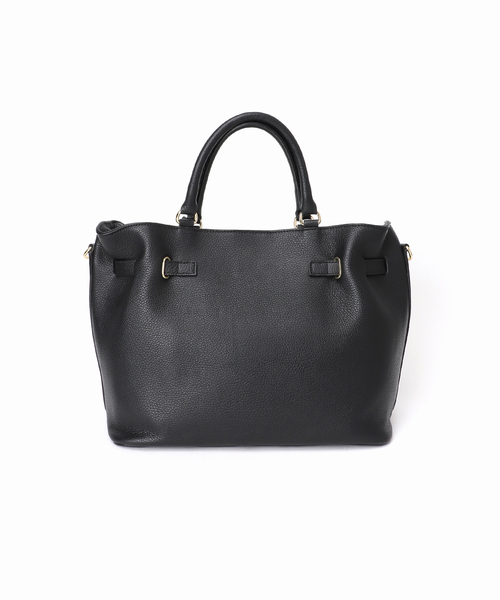 【美品】Milos ミロス 黒 レザートートバッグ ゴールド金具 2way 通勤 MILOS（ミロス） トートバッグ 「WEB・なんば店限定追加」MILOS/ミロス