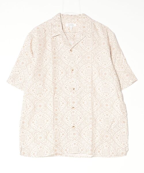 BANANA REPUBLIC 00s 半袖開襟リネンシャツ 刺繍 白　XL. BANANA REPUBLIC（バナナリパブリック） シャツ 半袖 BANANA REPUBLIC
